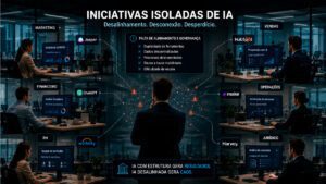 Iniciativas isoladas de Inteligência Artificial causando desalinhamento operacional nas empresas