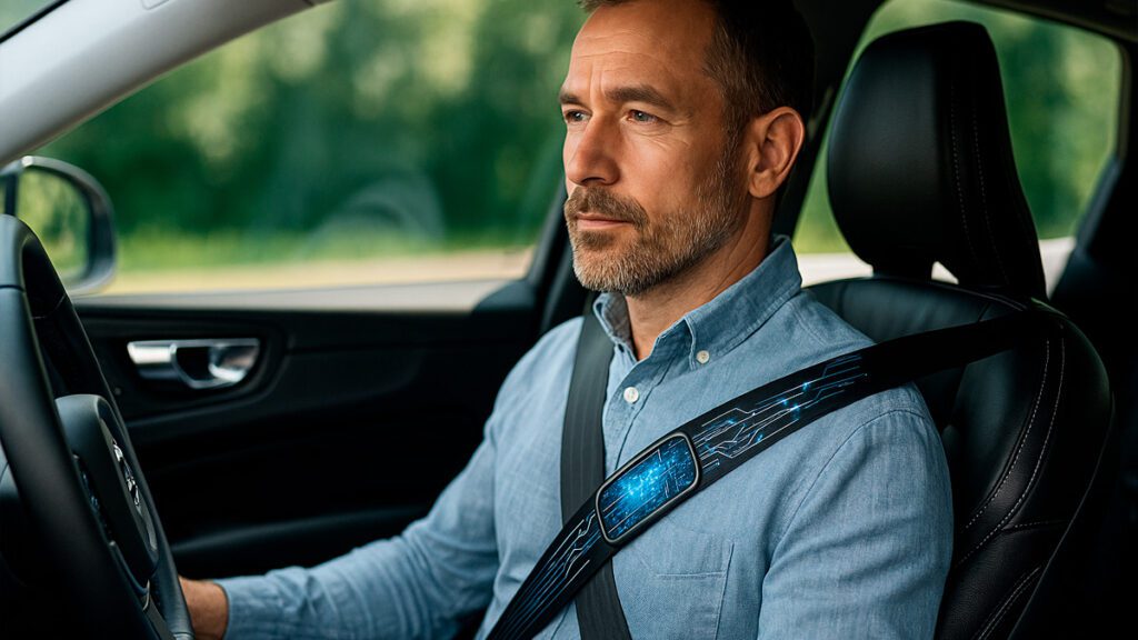 Cinto de segurança com tecnologia de inteligência artificial desenvolvido pela Volvo para maior proteção dos ocupantes
