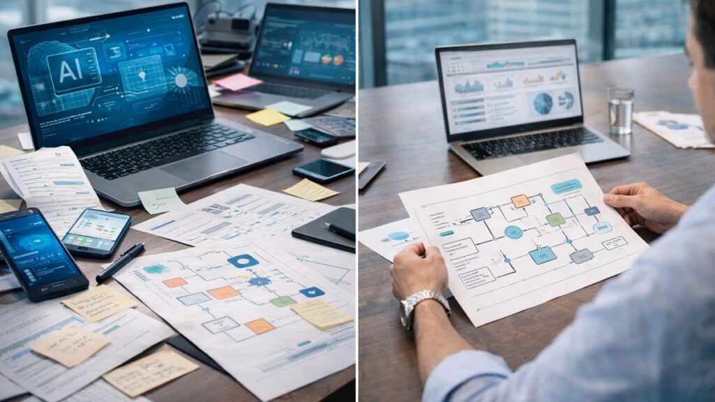 diferença entre uso de IA pronta e IA bem implementada em empresas