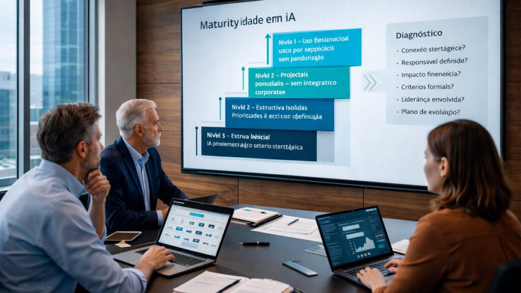 diagnóstico de maturidade em inteligência artificial em empresa