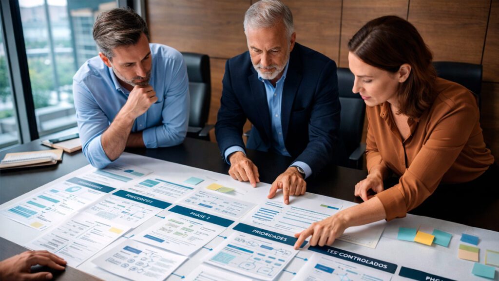 organização estratégica da adoção de inteligência artificial em empresa