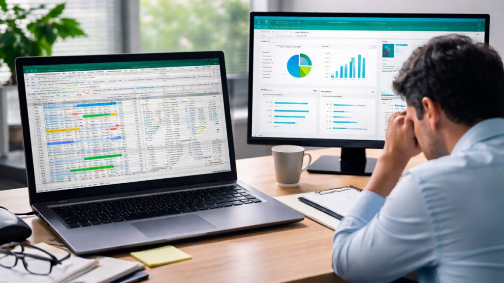 ChatGPT com Excel mostrando problema de estrutura de dados em empresas
