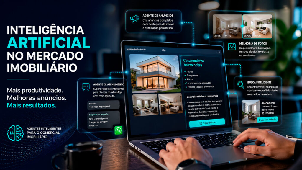 Uso de inteligência artificial no setor imobiliário para criação de anúncios e otimização do trabalho comercial